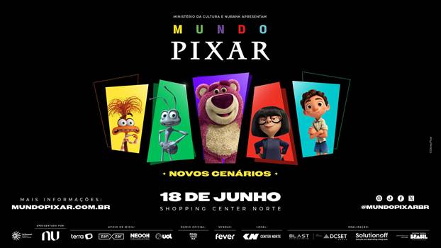 Cinco motivos para visitar o Mundo Pixar em São Paulo