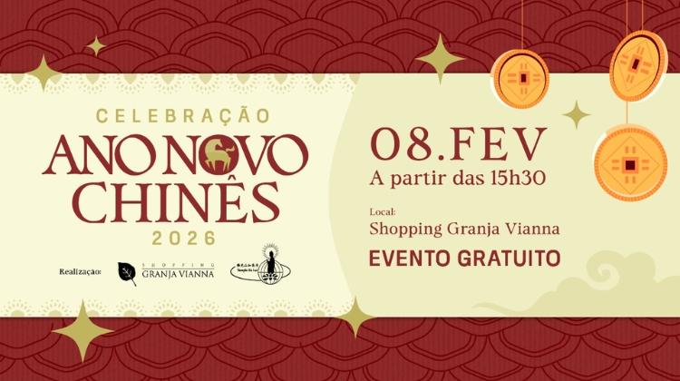 Shopping Granja Vianna celebra o Ano Novo Chinês com Apresentações do Templo Zu Lai