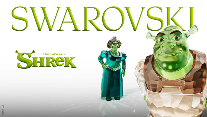 Shrek, da DreamWorks Animation, é reimaginado em cristal Swarovski