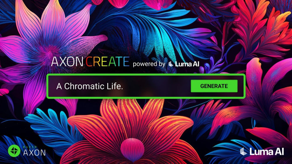 Razer Axon Wallpaper Engine se une à Luma AI para lançar wallpapers com inteligência artificial