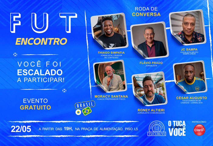 Shopping Metrô Tucuruvi promove roda de conversa gratuita sobre a Copa de 94 e o futuro da Seleção Brasileira