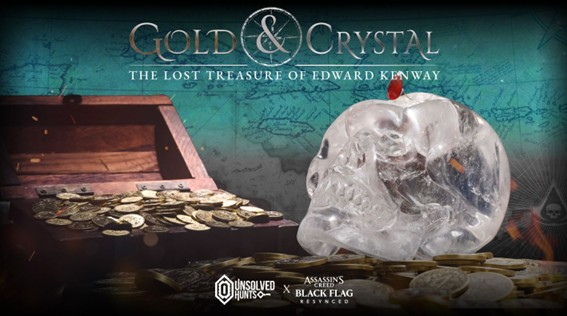 Assassin’s Creed Black Flag Resynced e Unsolved Hunts anunciam a caça ao tesouro Gold & Crystal
