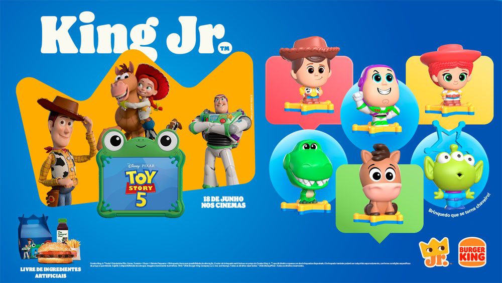 Ao infinito e além! Personagens de ‘Toy Story 5’ chegam no Burger King, em parceria exclusiva com a Disney